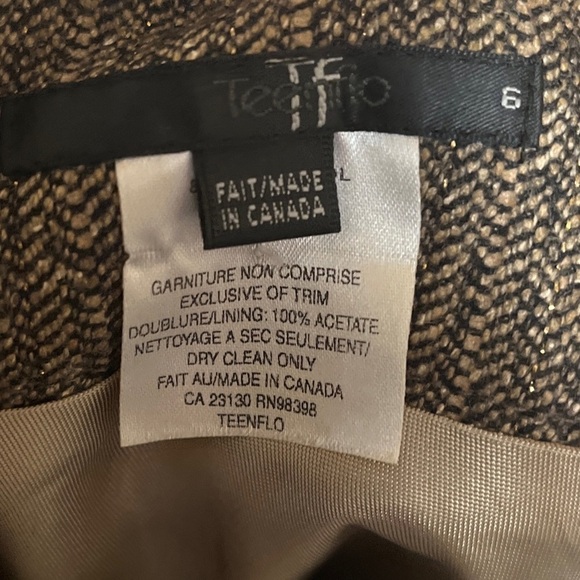 Teenflo Tweed Wool Skirt 6 - Picture 3 of 3
